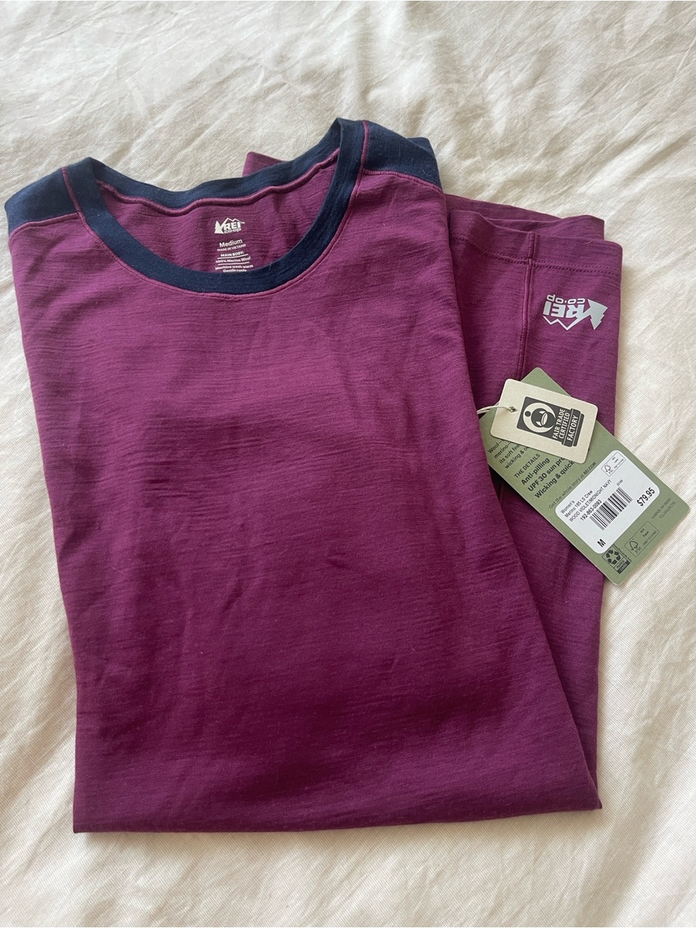 REI Women’s Merino Wool Shirt - Size MEDIUM